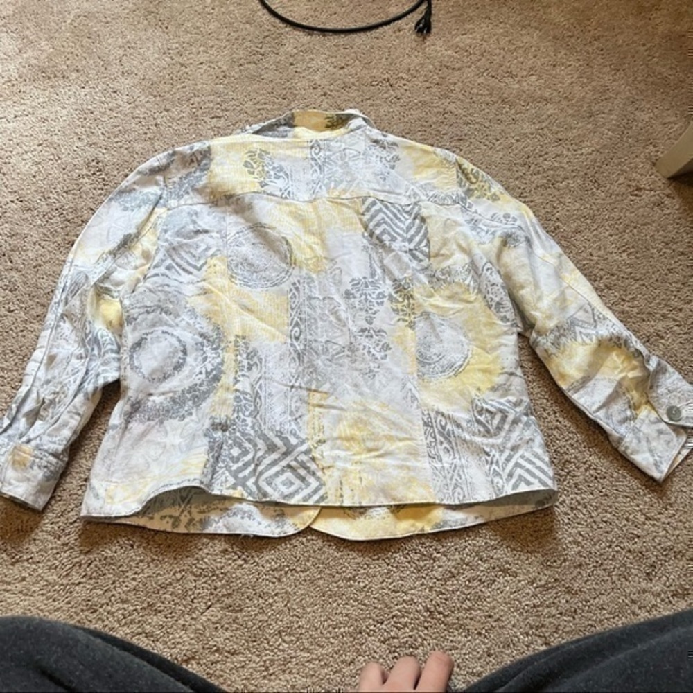 Ruby Rd. Linen beaded dress coat - Picture 7 of 10